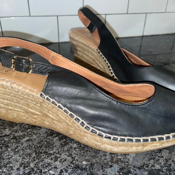 Toni Pons Origens Croacia Black Leather Sandal Womens Size EU 41 US 10 - Picture 2 of 9